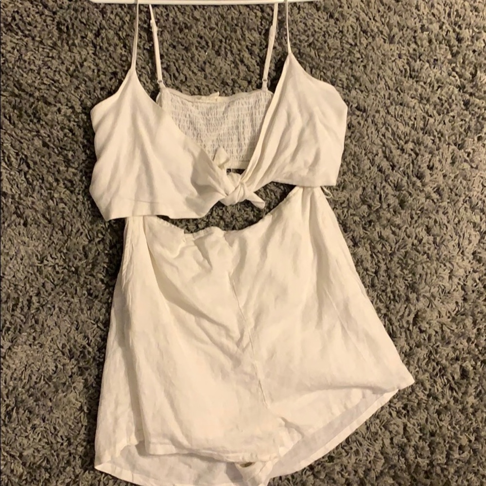 white woman’s romper